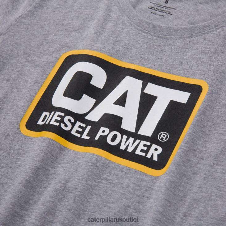 Women Grey Caterpillar Diesel Power Tee 48T8313