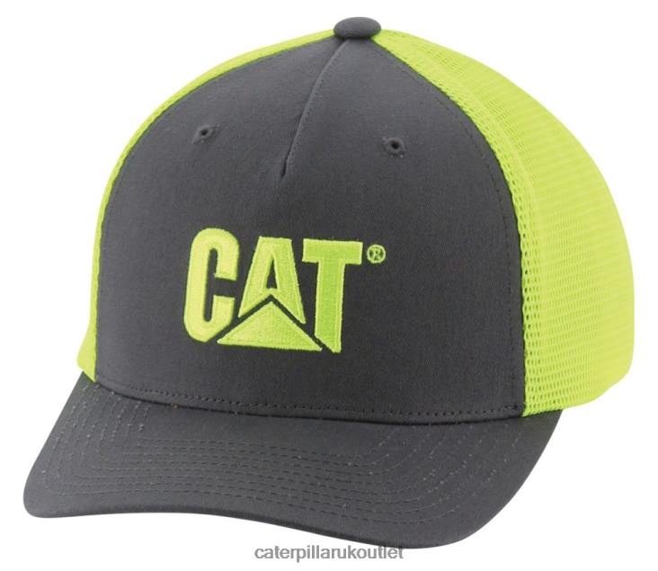 Men Hi-Vis Yellow Caterpillar Hi-Vis Mesh Cap 48T8255