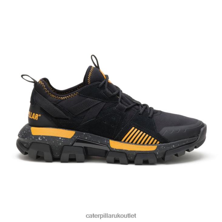 Men Black/Cat Yellow Caterpillar Raider Sport Sneaker 48T8145