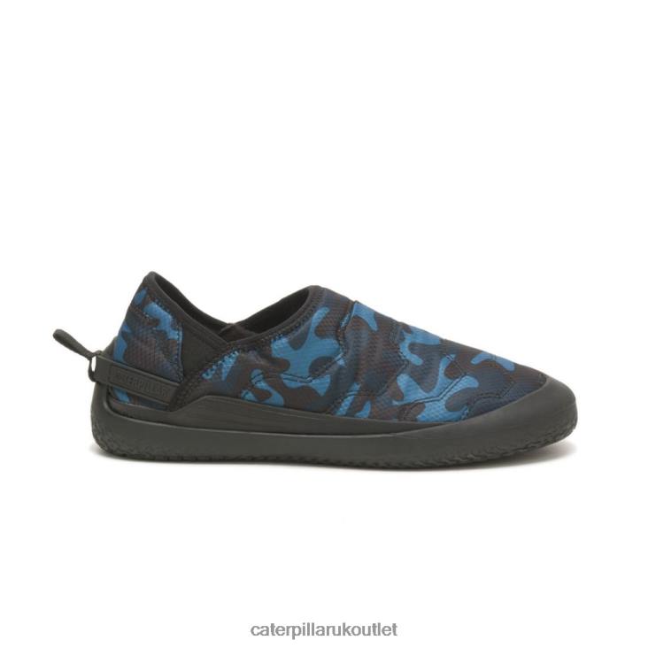 Men Blue Camo Caterpillar Crossover Slip On 48T8172