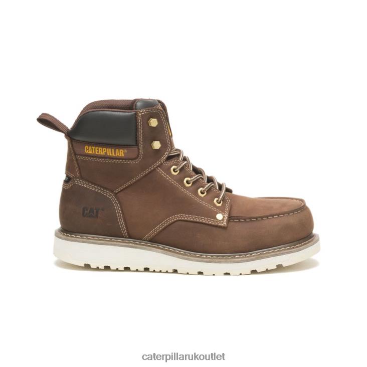 Men Khaki Caterpillar Calibrate Steel Toe Work Boot 48T852