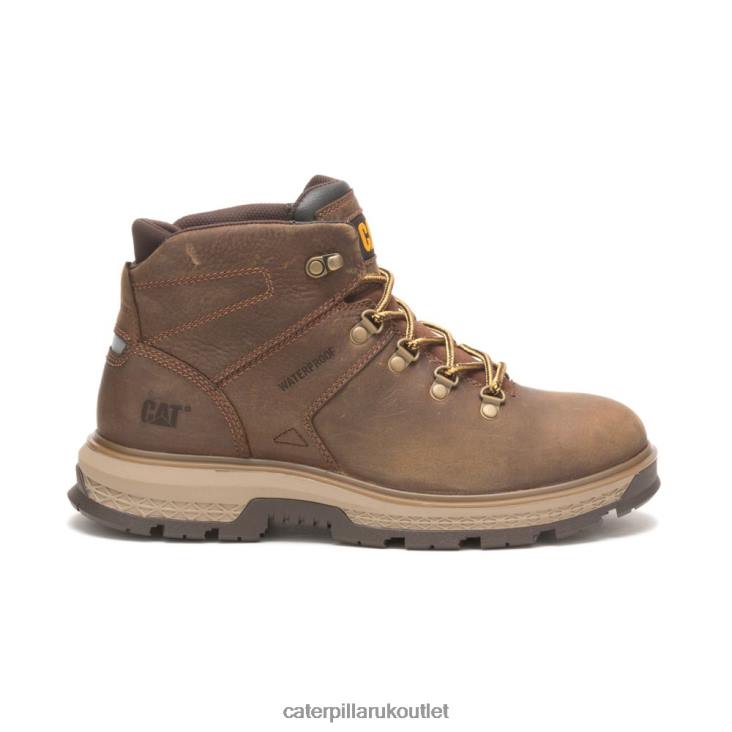 Men Pyramid Caterpillar Exposition Hiker Waterproof Work Boot 48T846