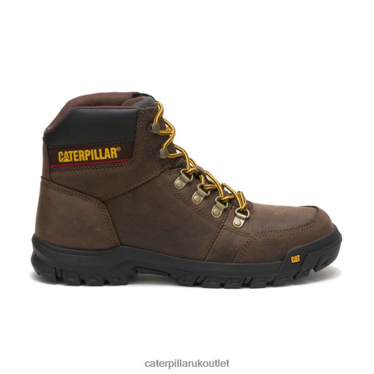 Men Seal Brown Caterpillar Outline Work Boot 48T840