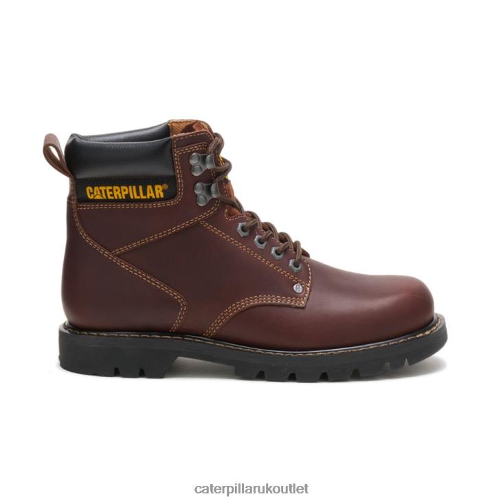 Men Tan Caterpillar Second Shift Work Boot 48T814