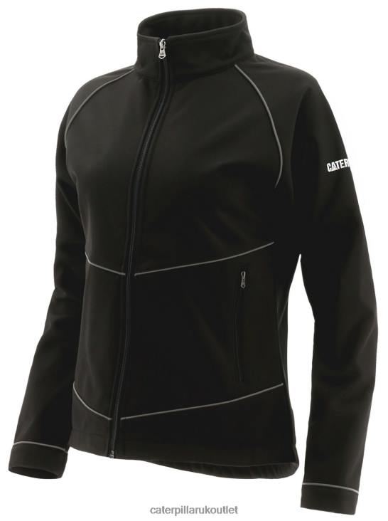 Women Black Caterpillar Triton Soft Shell Jacket 48T8304