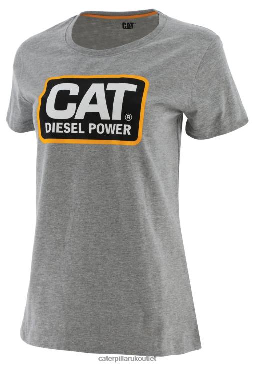 Women Grey Caterpillar Diesel Power Tee 48T8313